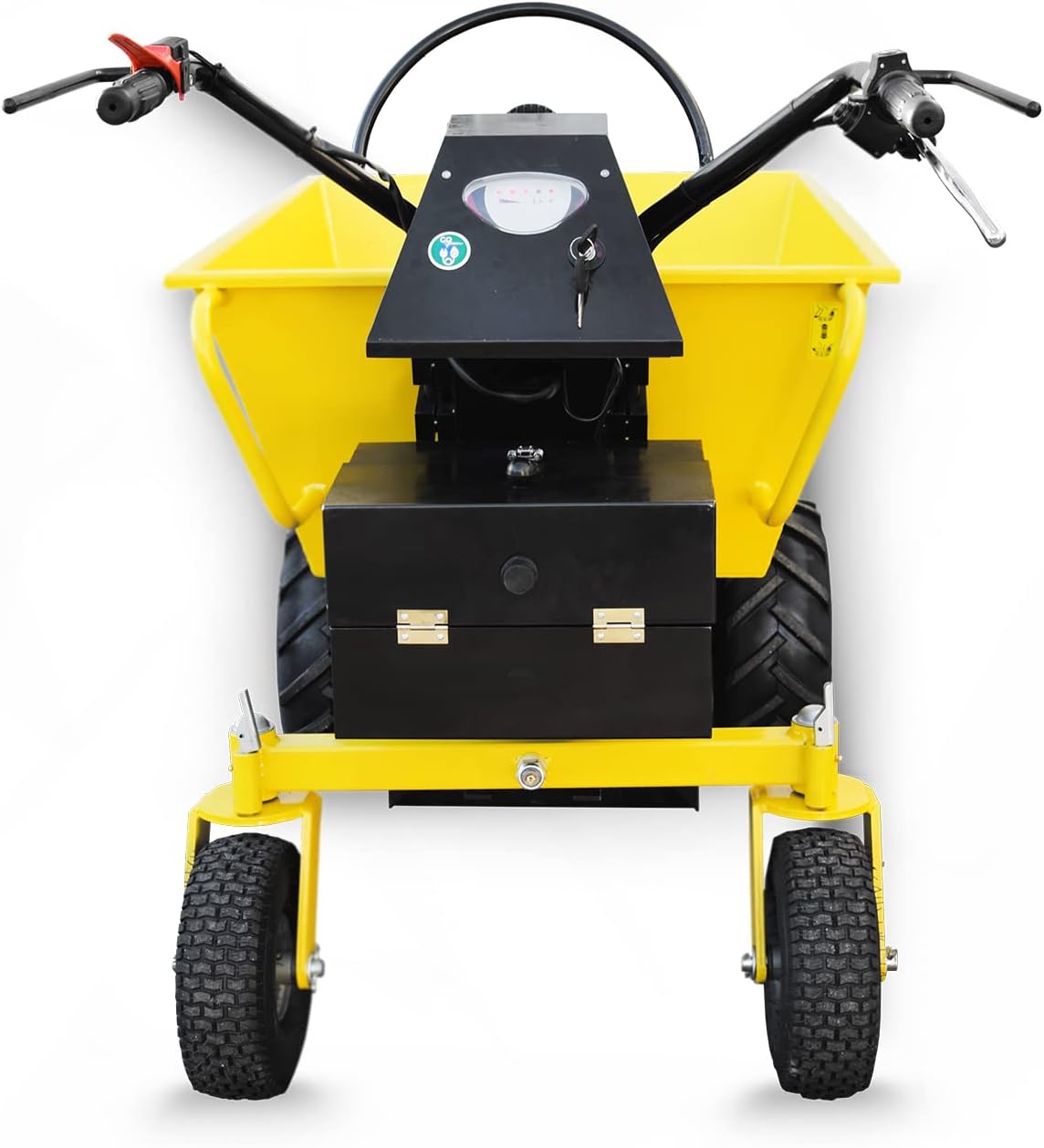 BAMATO Mini Raddumper MTR-550RE | mit Elektroantrieb | verstärkter Mulde | 500 kg Traglast | 750W Leistung | Bis zu 8 Stunden Betriebszeit | Raddumper Dumper Elektroschubkarre Schubkarren