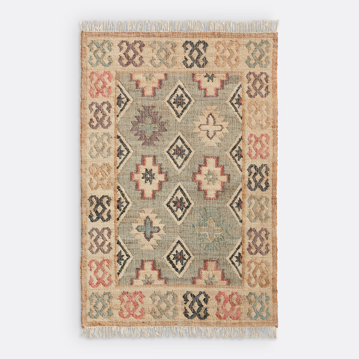 LA REDOUTE INTERIEURS<br>Tapete Kilim em juta e algodão com efeito desgastado, Kaliny