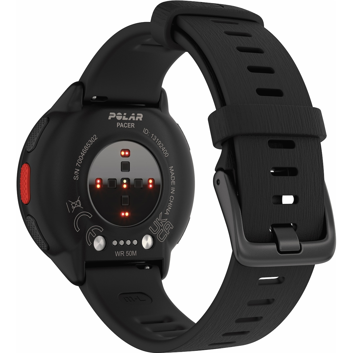 Polar Pacer sportsklokke S/L (sort)