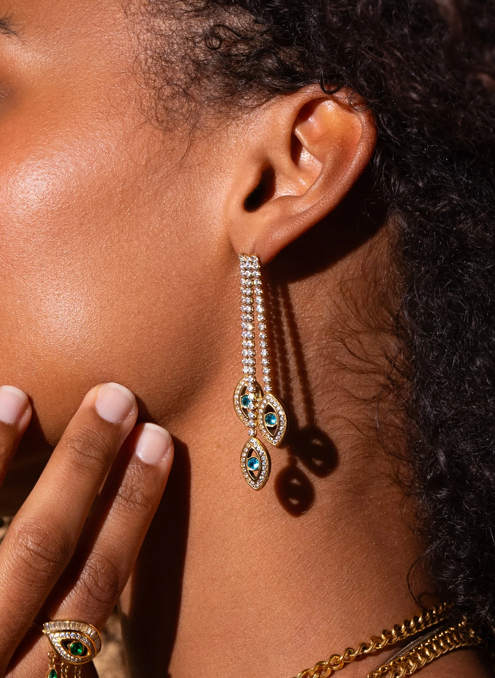 LUXOR - Boucles d'oreilles pendantes luxor | Vert