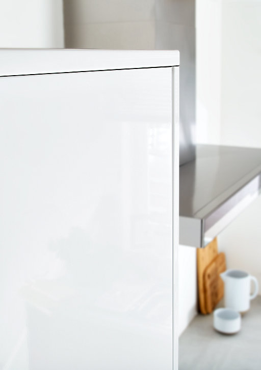 Joue de finition caisson bas Goodhome Stevia et Garcinia Blanc H. 90 cm x l. 61 cm x Ep. 18 mm