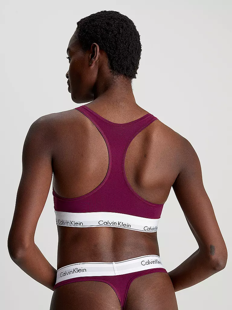 CALVIN KLEIN Bralette - Bustier MODERN COTTON purple beere