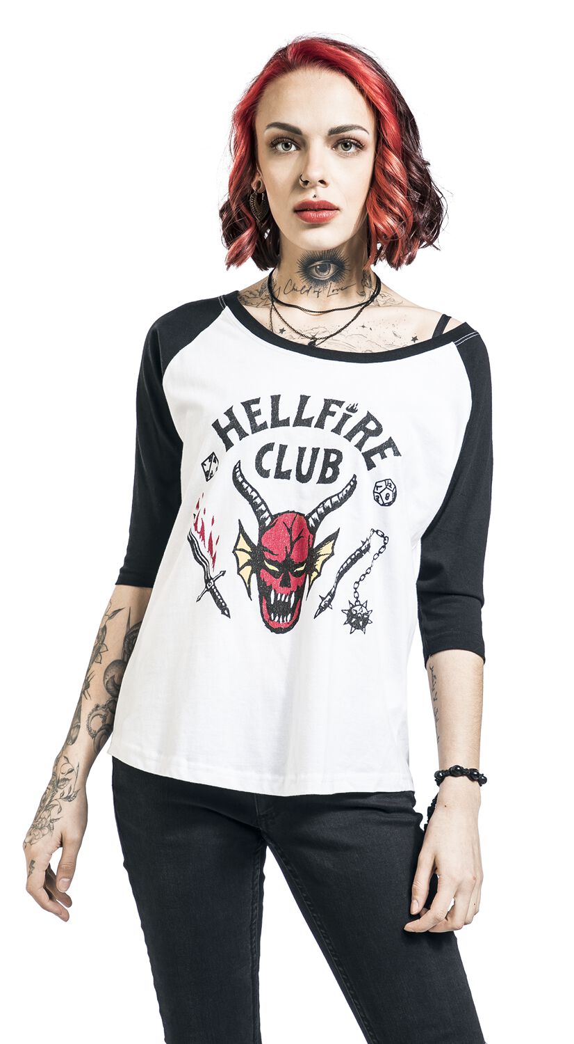 Hellfire Club | Stranger Things T-shirt manches longues