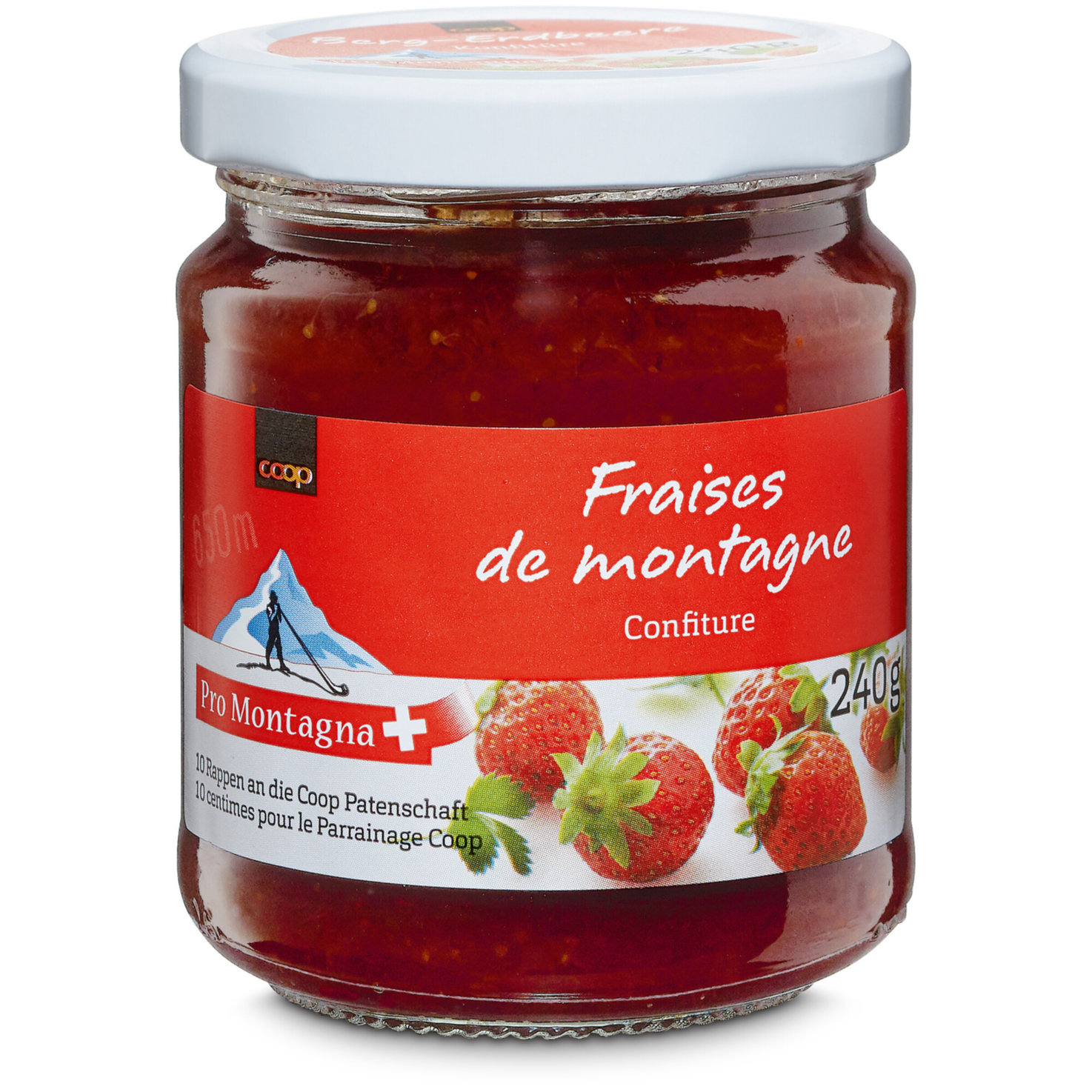 Pro Montagna Konfitüre Erdbeer