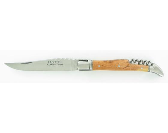 Laguiole Genévrier Carbone Couteau de poche Laguiole par Chazeau Honoré