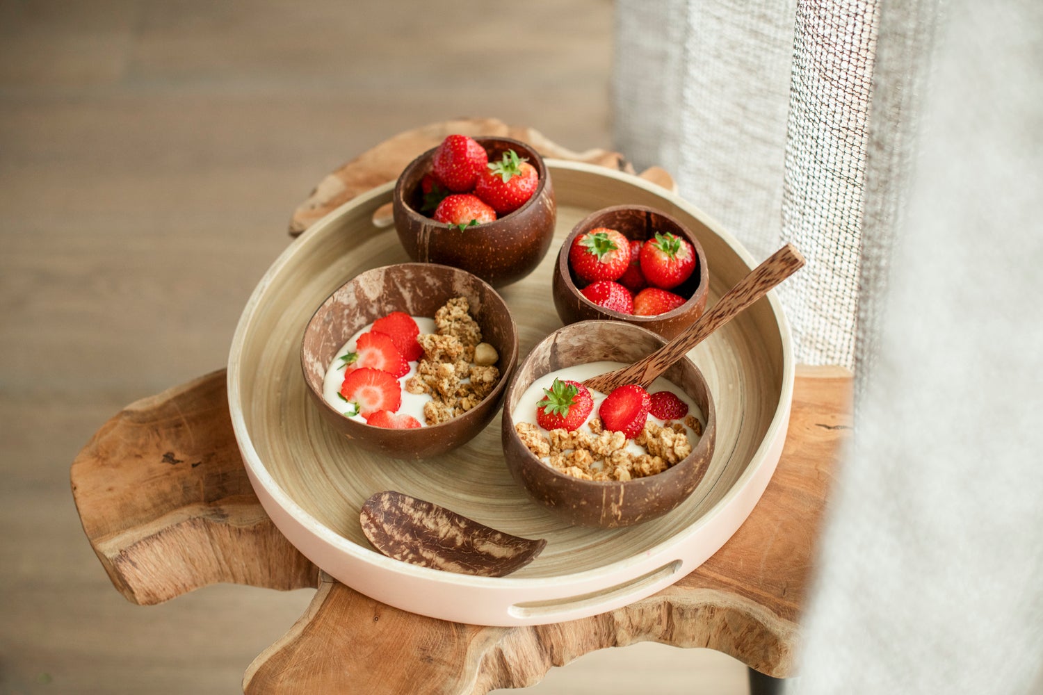 Cosy & Trendy kom Coconut bruin 0,25 L 4 stuks