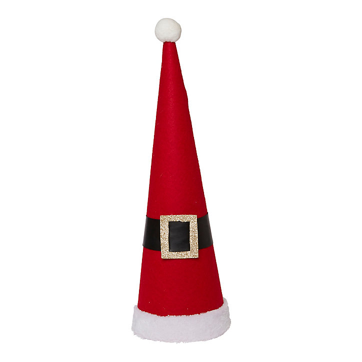 Décoration de noël cone père noël 47 cm