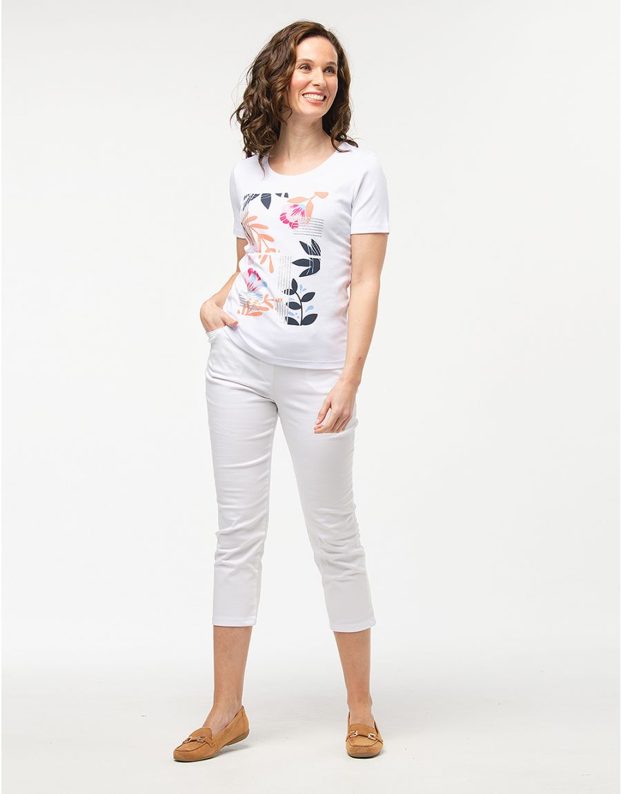 T-shirt blanc 100% coton