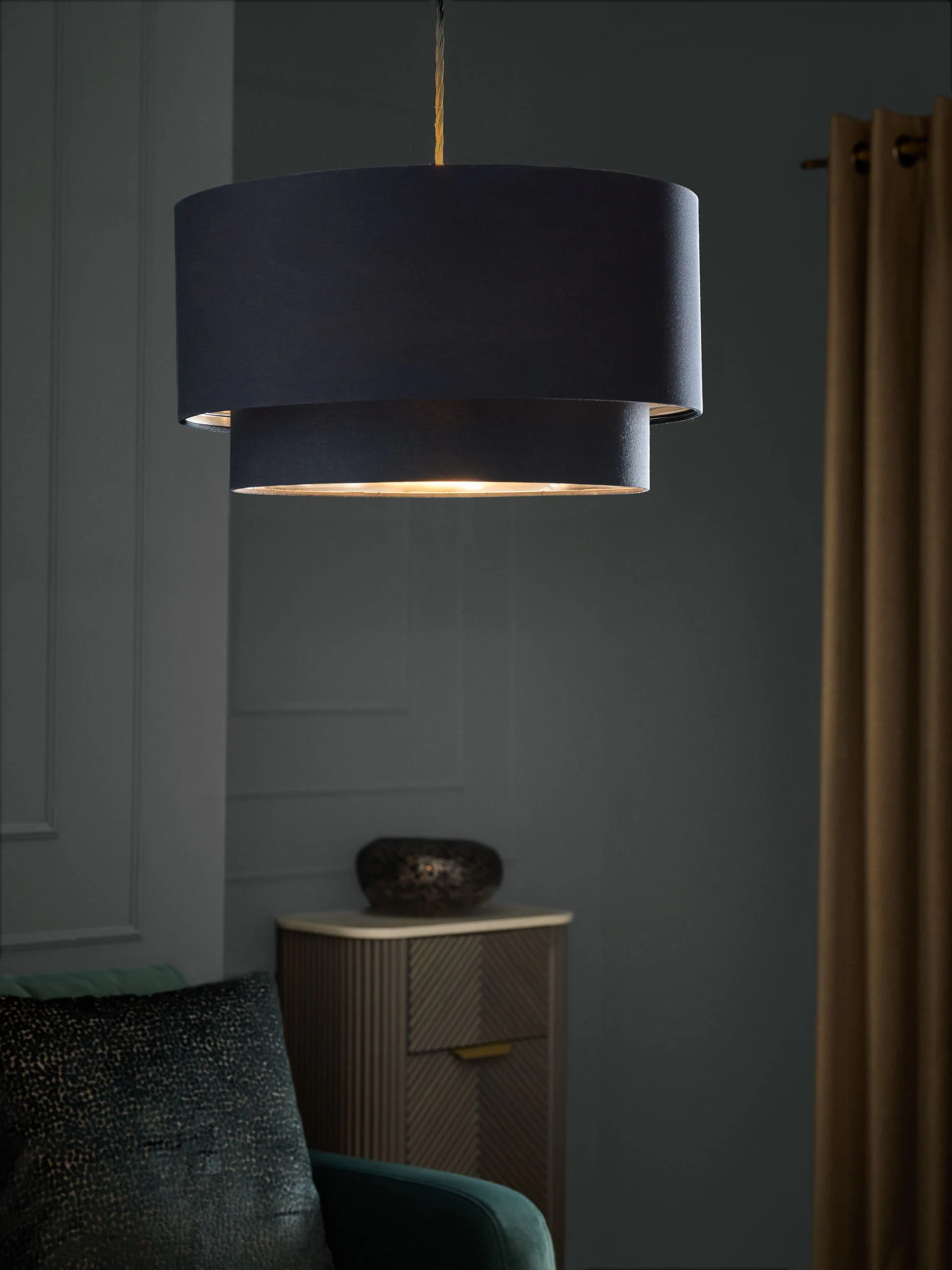 Rico plafondlamp met gemakkelijk te monteren kap