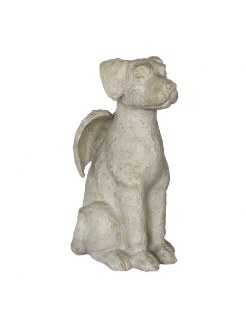 Happy-House Memory Collection Beeld Hond - Herdenken - 19x16x36.5 cm Beige Large
