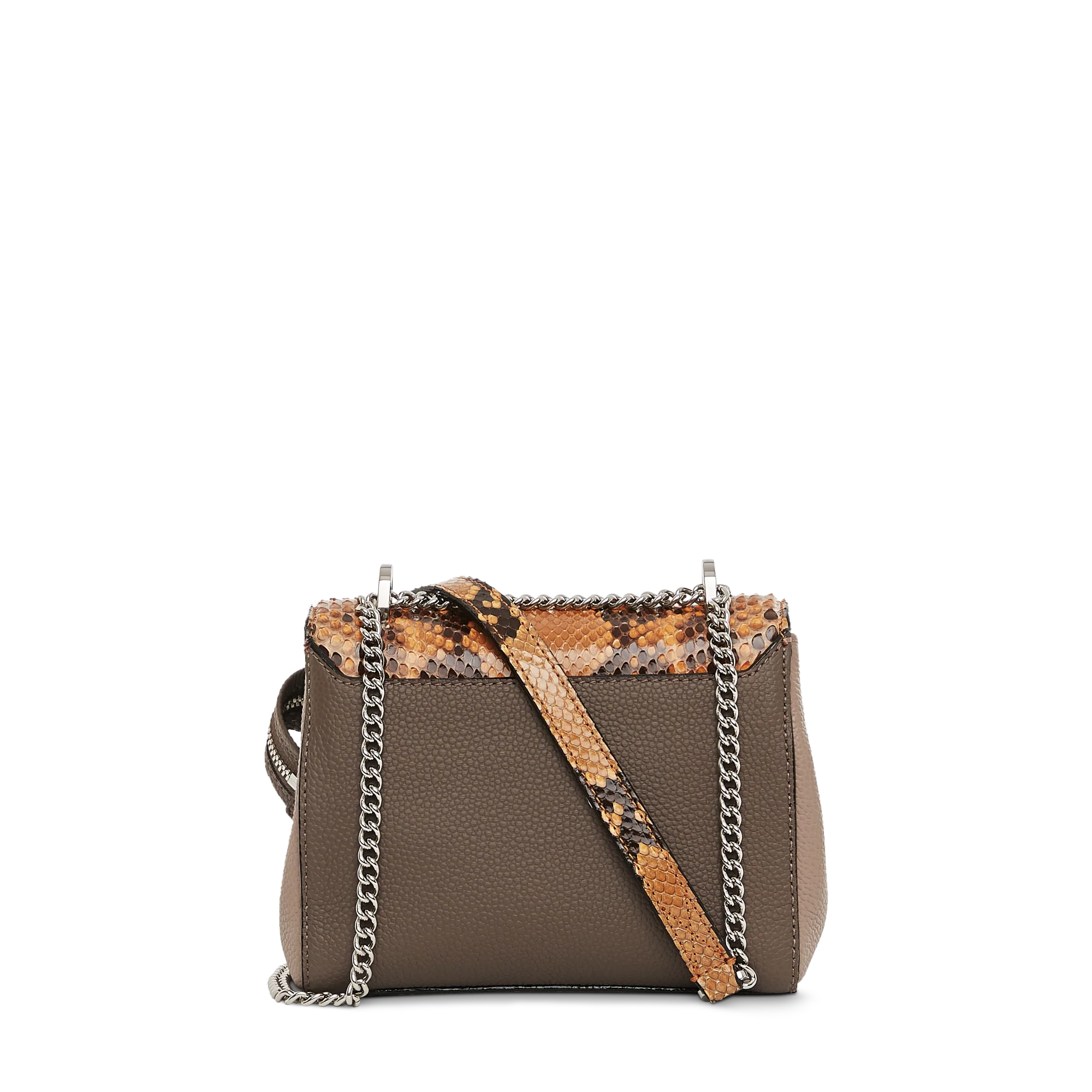 Sac rabat avec poignée  Ninon de Lancel-Miel/Fumée/Lin