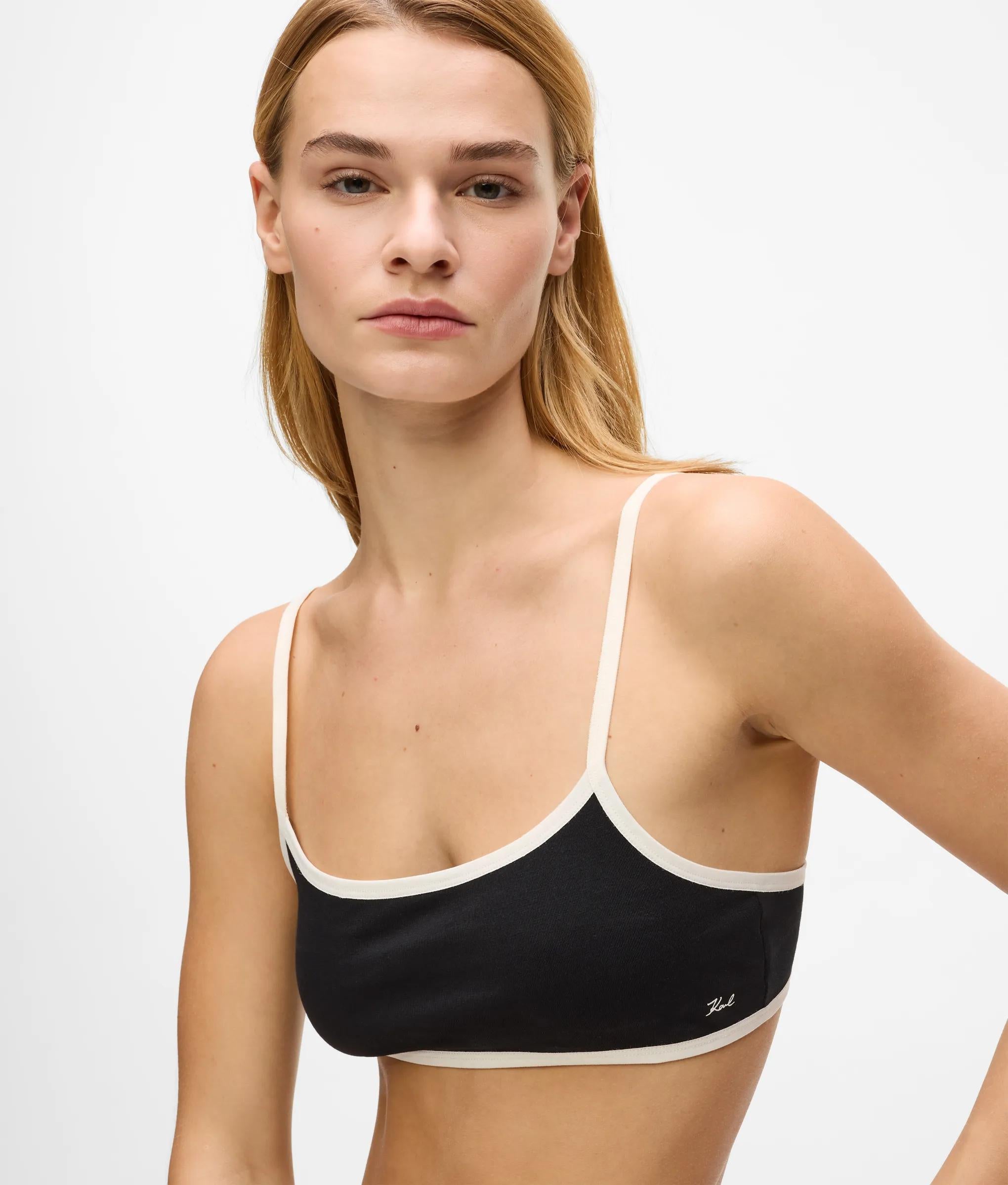 Handtekening bandeau-beha