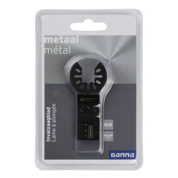 Gamma multitool accessoire - invalzaagblad voor hout / metaal - 20 x 20 mm