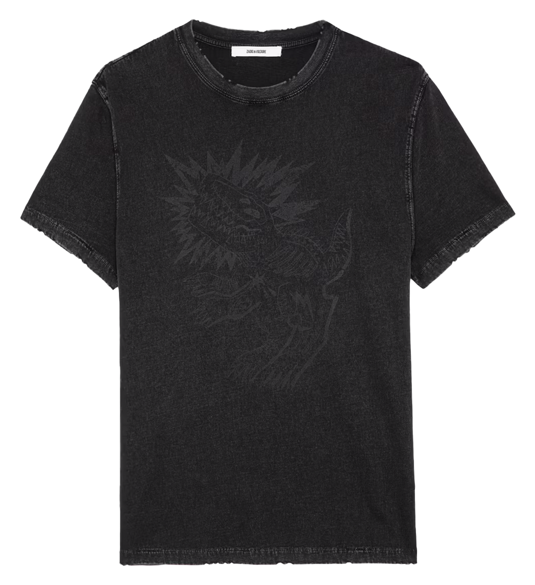 JIMMY - Tee-shirt imprimé en coton bio | Noir