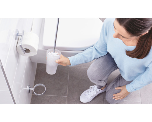 tesa ELEGAANT toiletborstelset, chroom