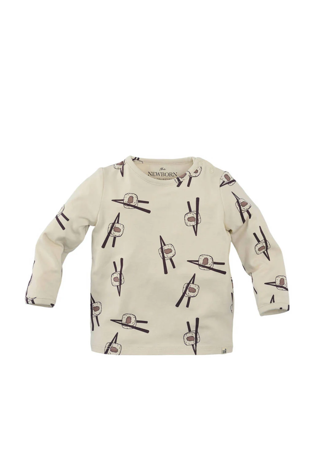 Z8 newborn longsleeve Quirijn ecru/bruin
