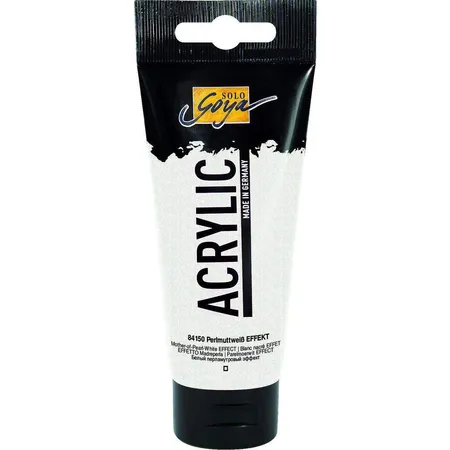 SOLO GOYA Acrylic Effekt Perlmuttweiss 100 ml Tube