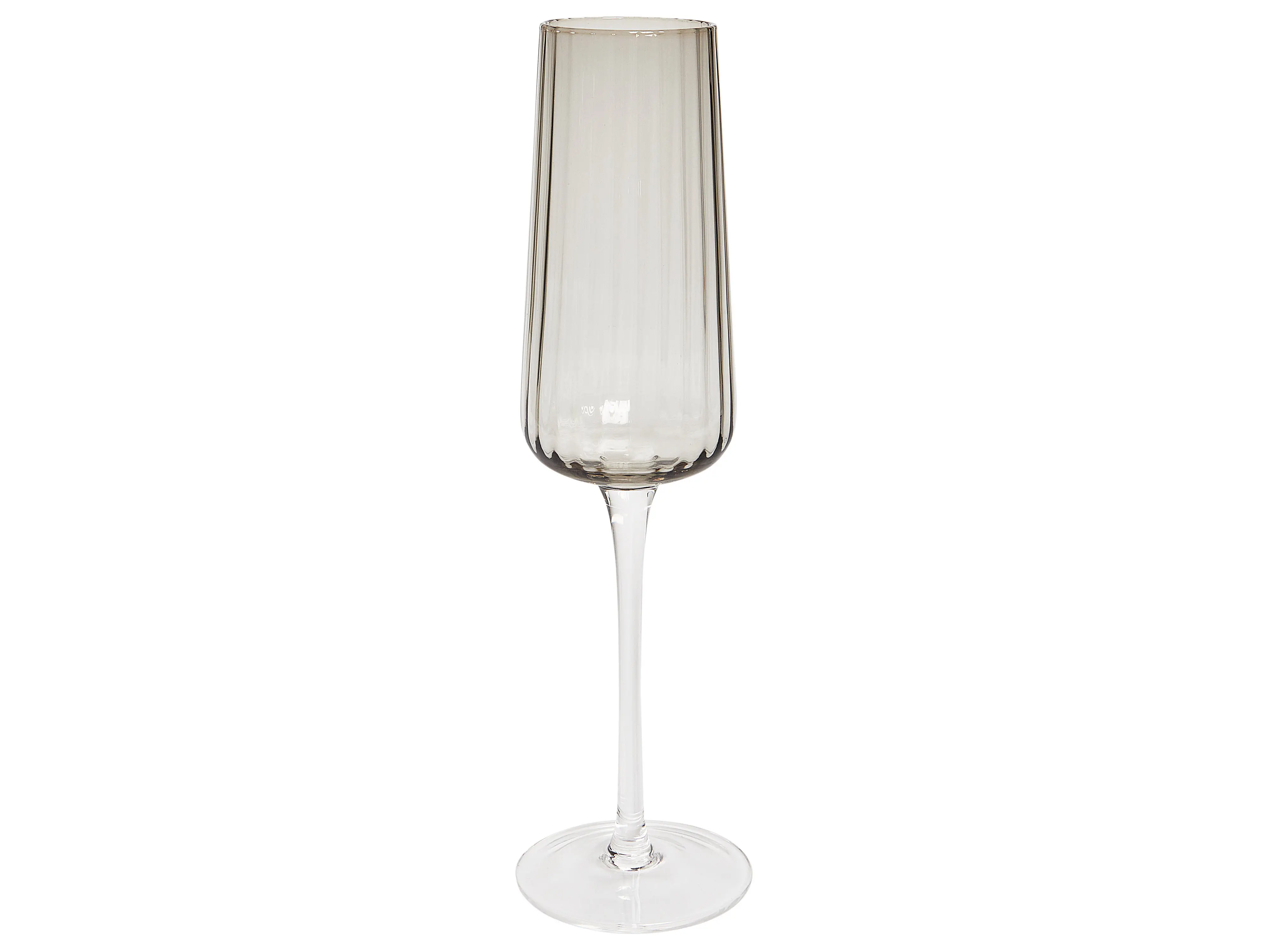Set van 4 champagneglazen QUARTZ 230 ml Grijs