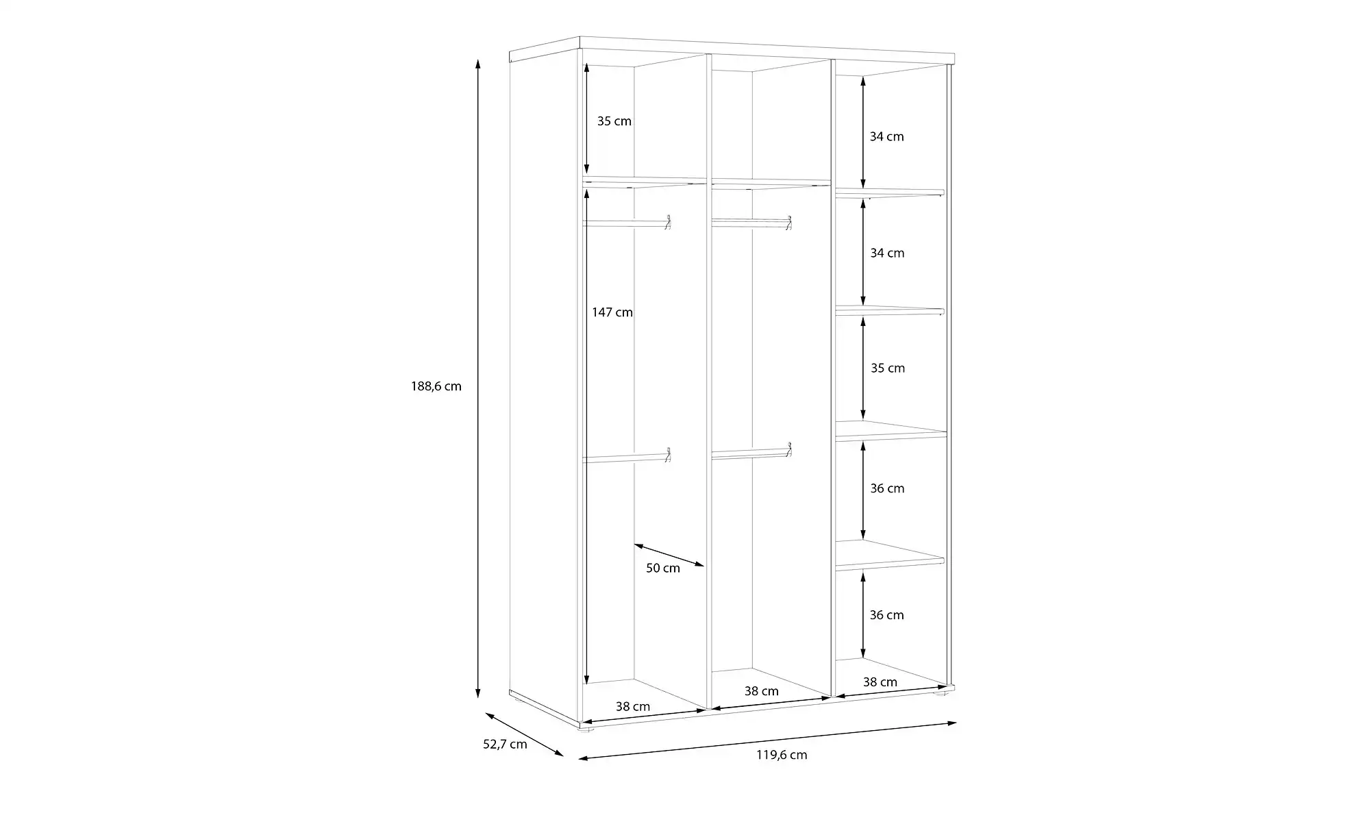Kleiderschrank Jamaro