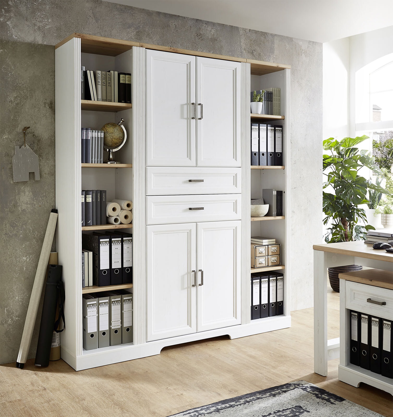 Regal Jasmin Pinie hell-Dekor/Artisan Eiche-Dekor 43x204x38 cm