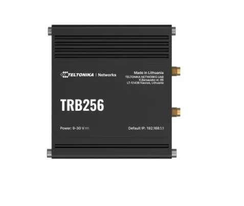 Teltonika TRB256 - Gateway - 100Mb LAN, BACnet, RS-485, Modbus, DNP3, RS-232 - LTE - 4G - desktop/væg/DIN-skinnemonterbar