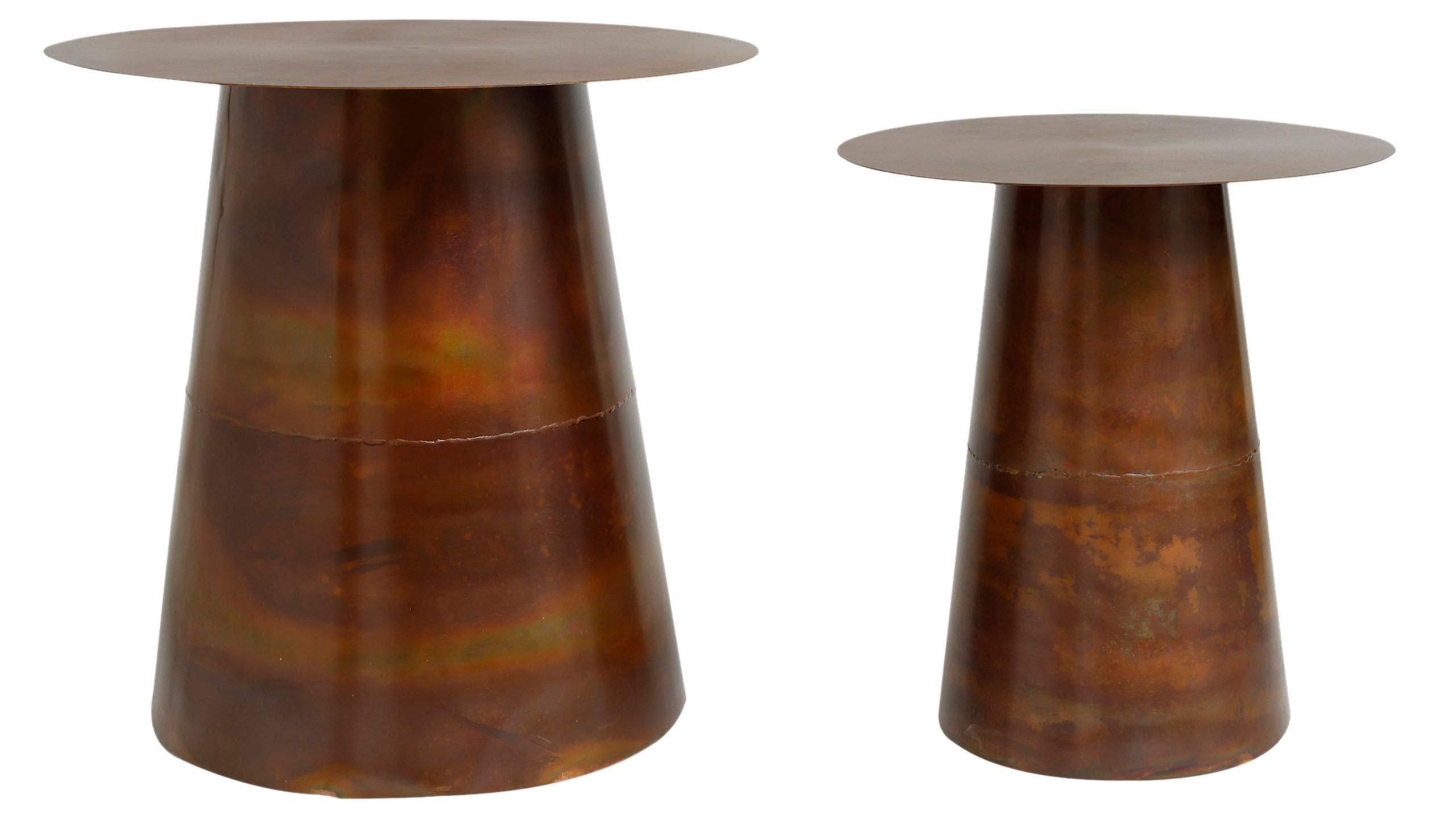 Bijzettafelset Copper 713225 Edson B49 x D49 x H47 cm