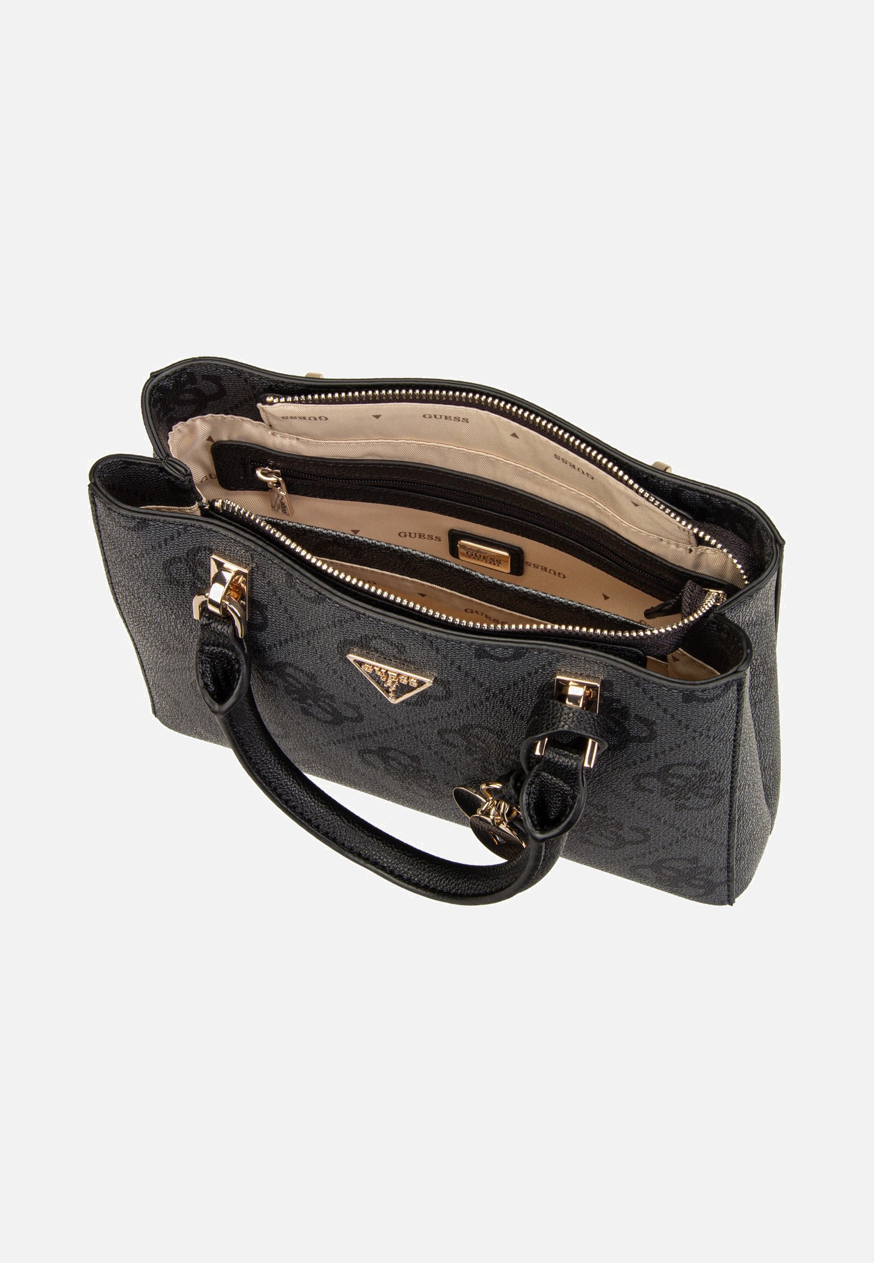 Noelle II Sml Multi Comp Coal Logo - Satchel