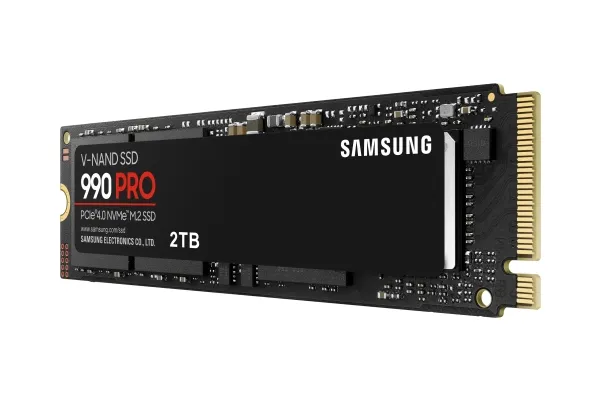 Samsung 990 PRO MZ-V9P2T0BW - SSD - krypteret - 2 TB - intern - M.2 2280 - PCIe 4.0 x4 (NVMe) - 256-bit AES - TCG Opal Encryption 2.0