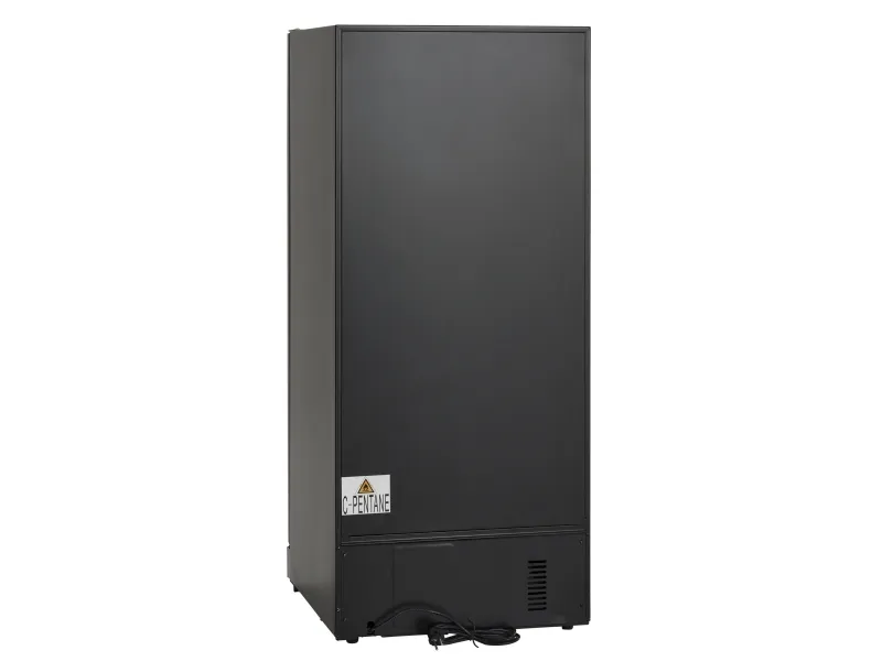 Scandomestic SV 104 X - Vinkøleskab - 2 Zoner - bredde: 59.5 cm - dybde: 72.4 cm - højde: 140 cm - 313 liter - rustfrit stål/sort - Optil 90 flasker