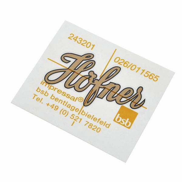 Höfner H65/41B Decal