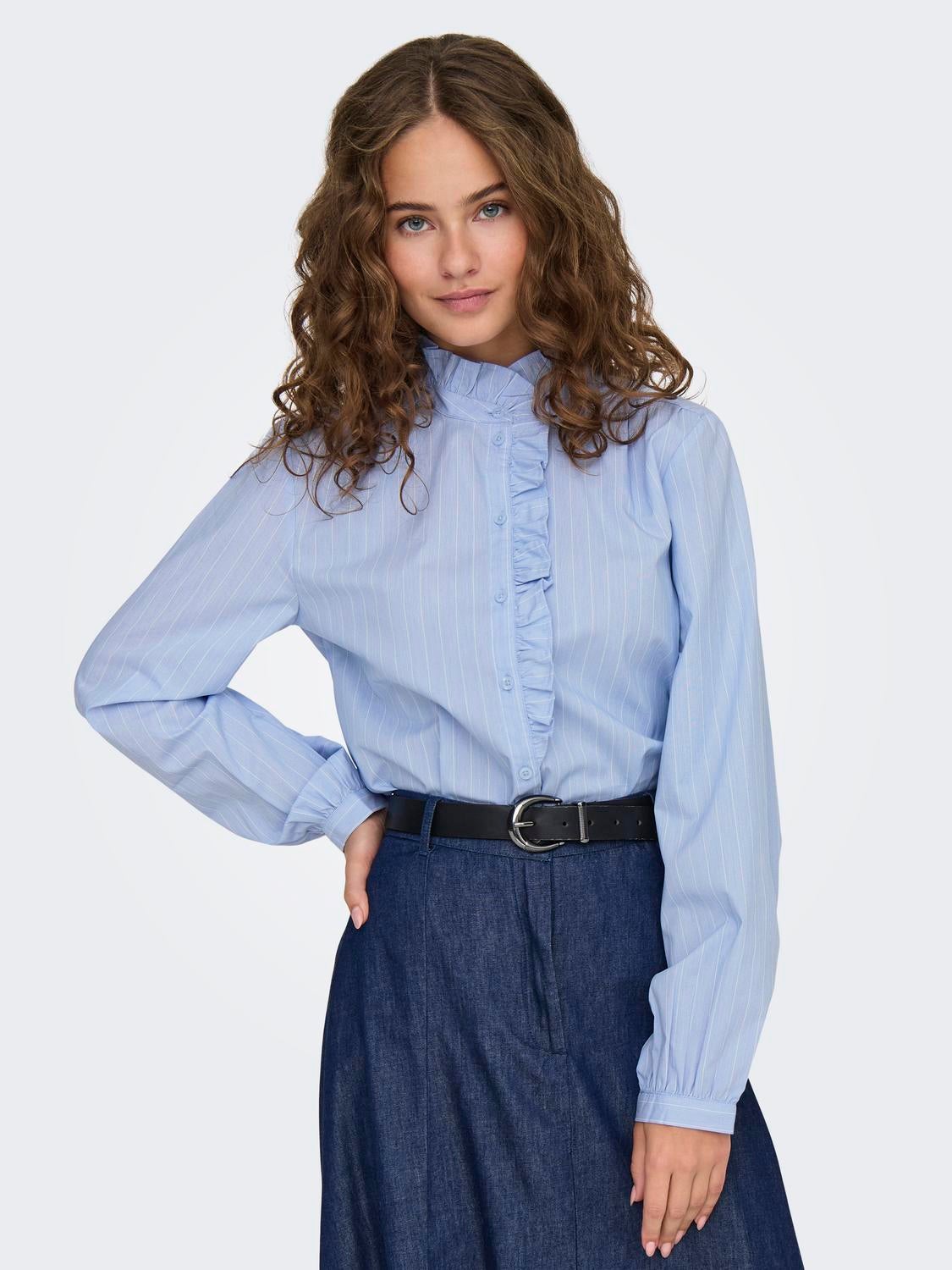 JDYMIO Hemd Cashmere Blue