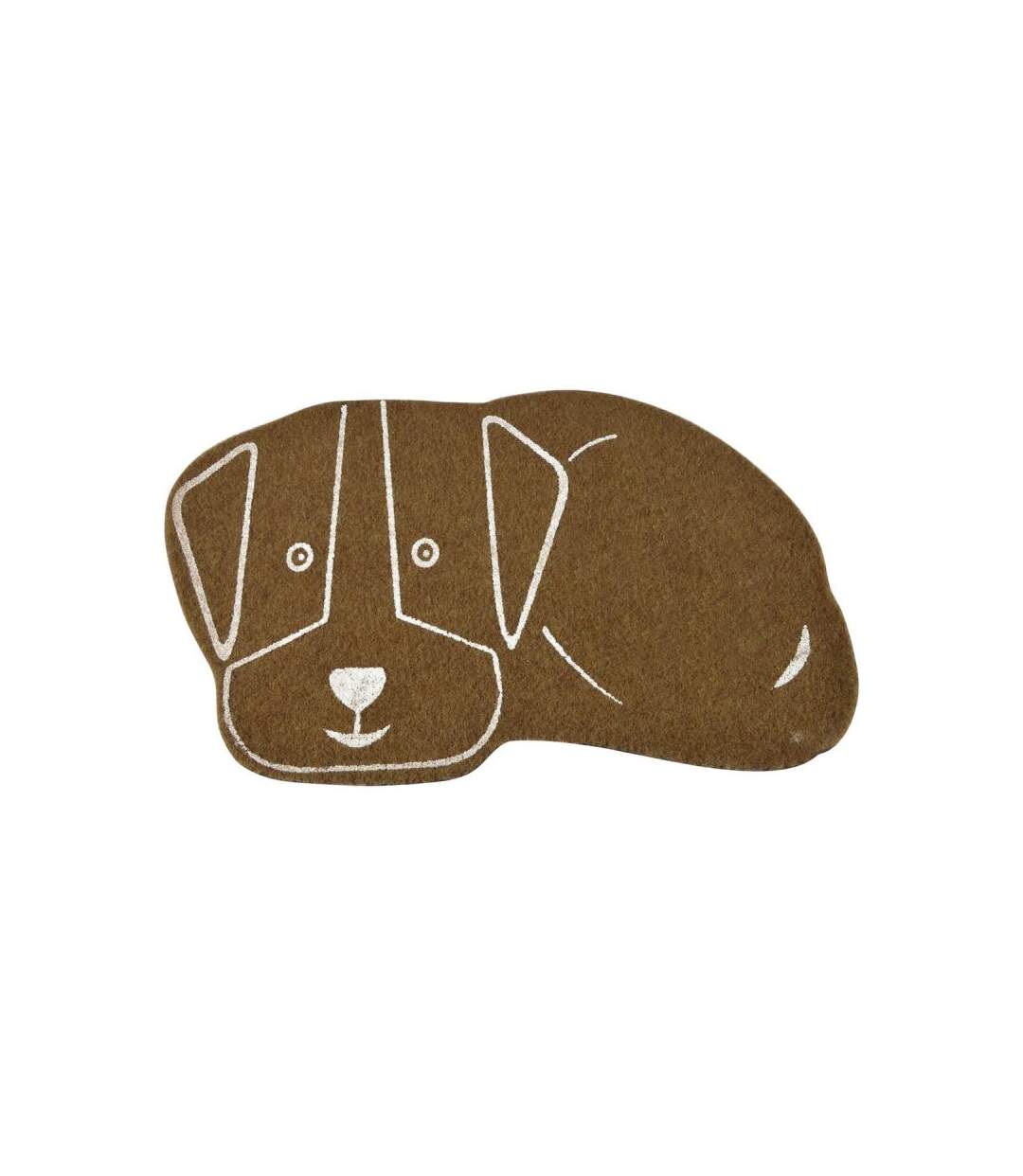 Paris Prix - Tapis De Repas Pour Chien feutrine 60cm Naturel