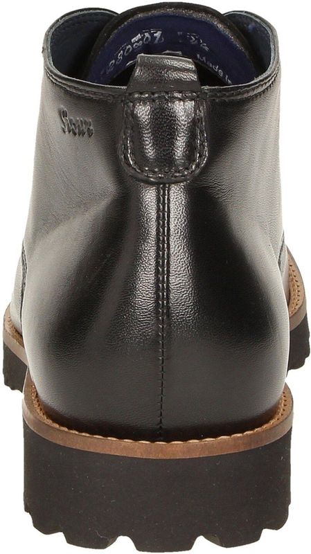 SIOUX - Meredith - Veterlaarsjes - Zwart - Leren Schoen