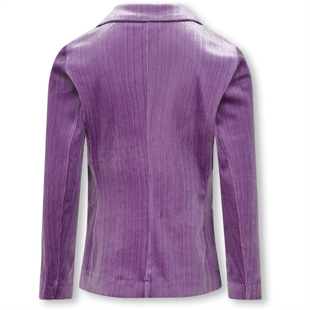 Dewberry Mabel Fit Glitter Velour Blazer