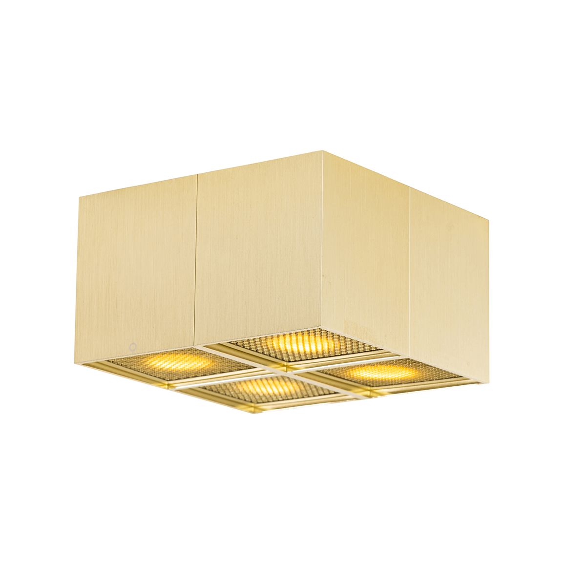 Design spot goud 4-lichts - Qubo Honey