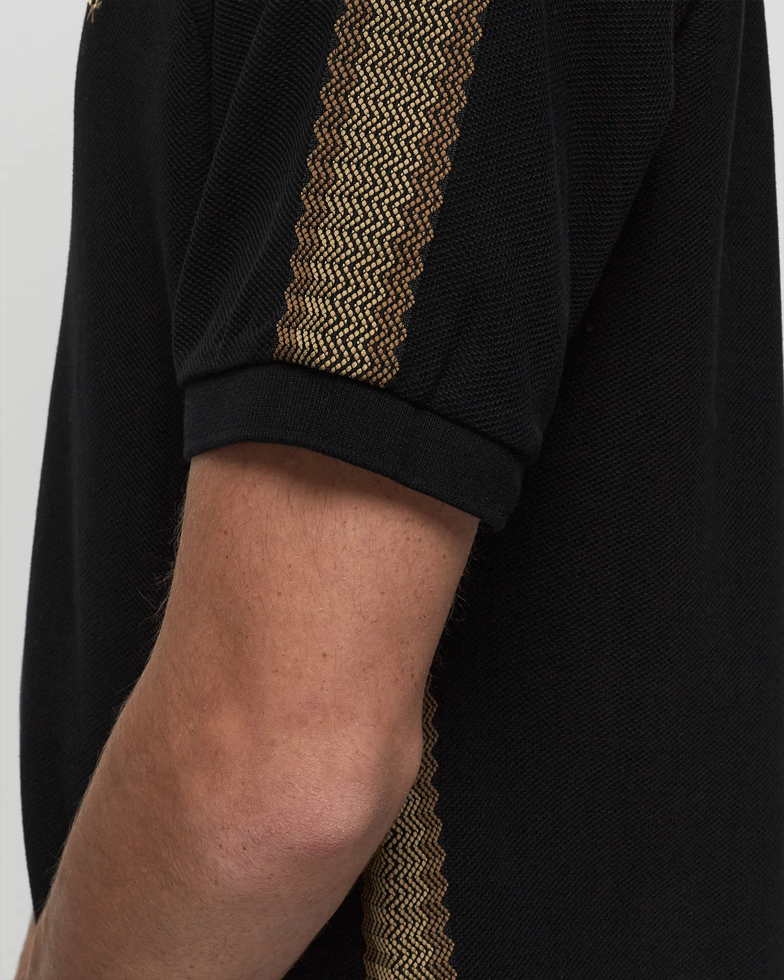 Fred Perry Honeycomb Taped polo Shirt