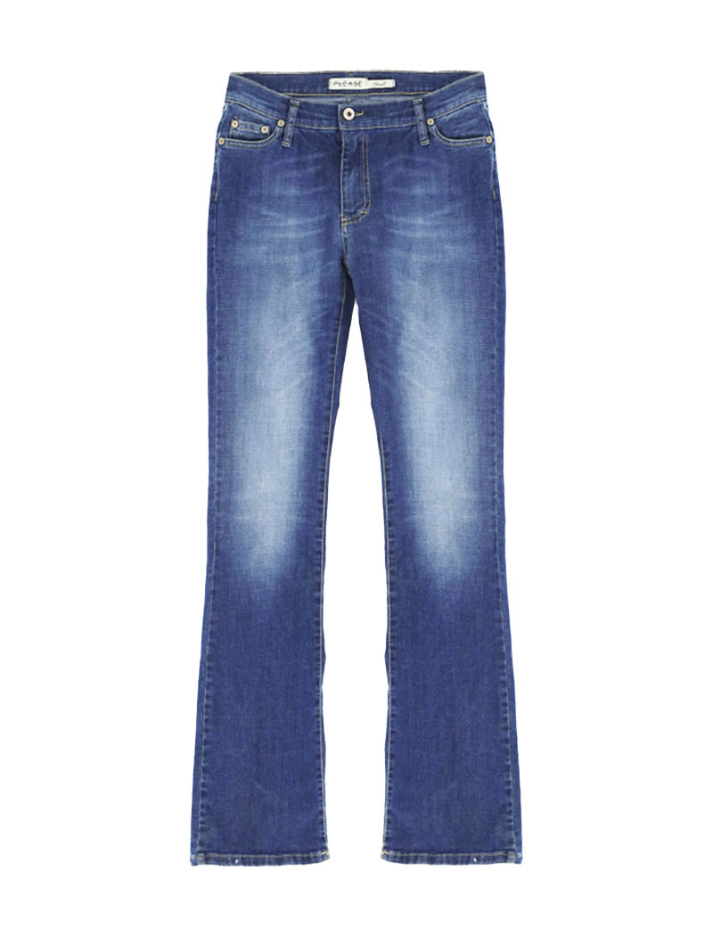 PLEASE JEAN BOOTCUT BLEU DENIM