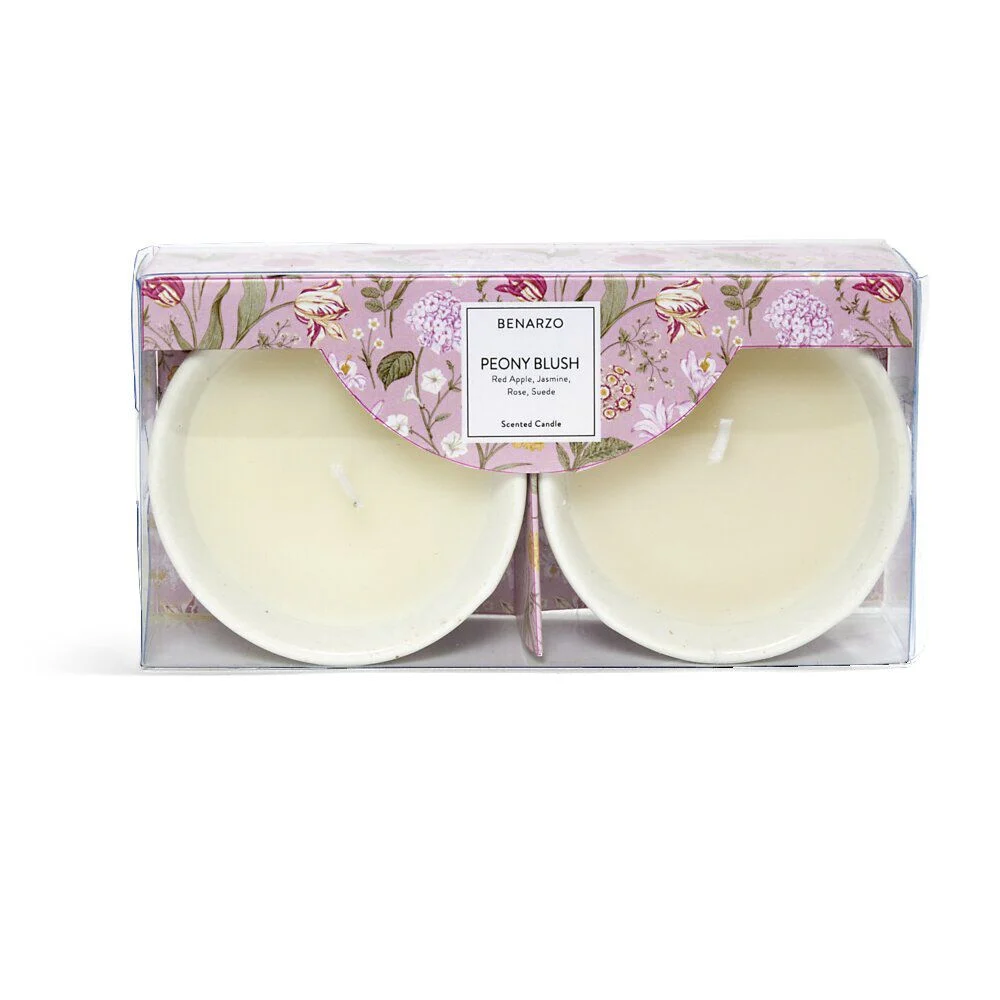Lot de 2 bougies parfumées 5H dans bol - 3 modèles