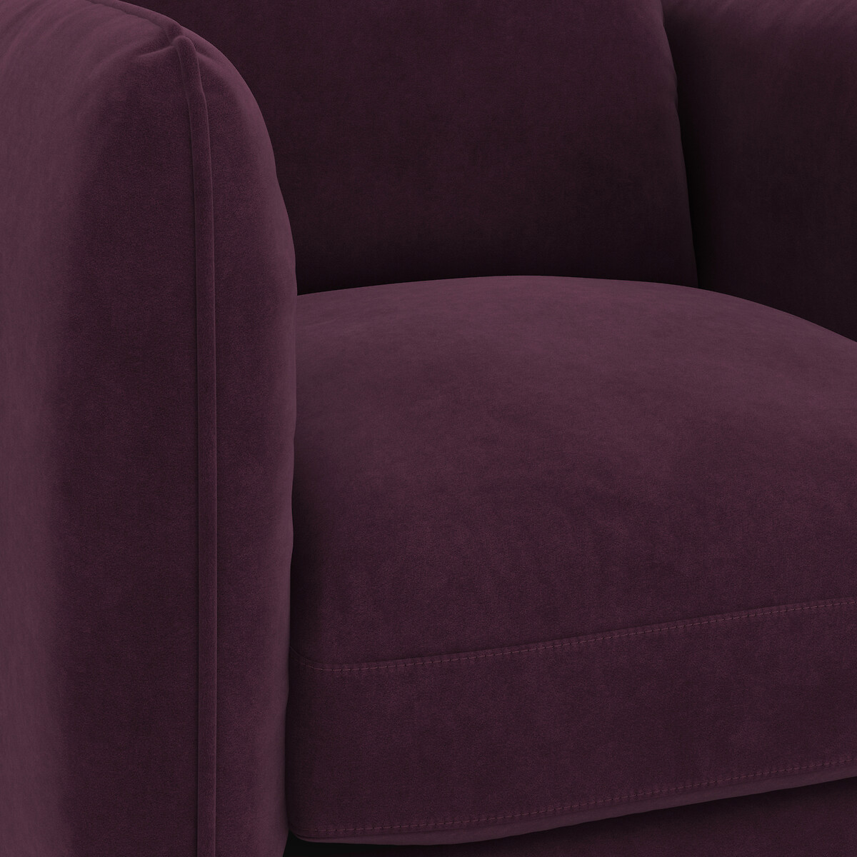 INTERIORES REDOUTE<br>Poltrona de veludo, Lomeo