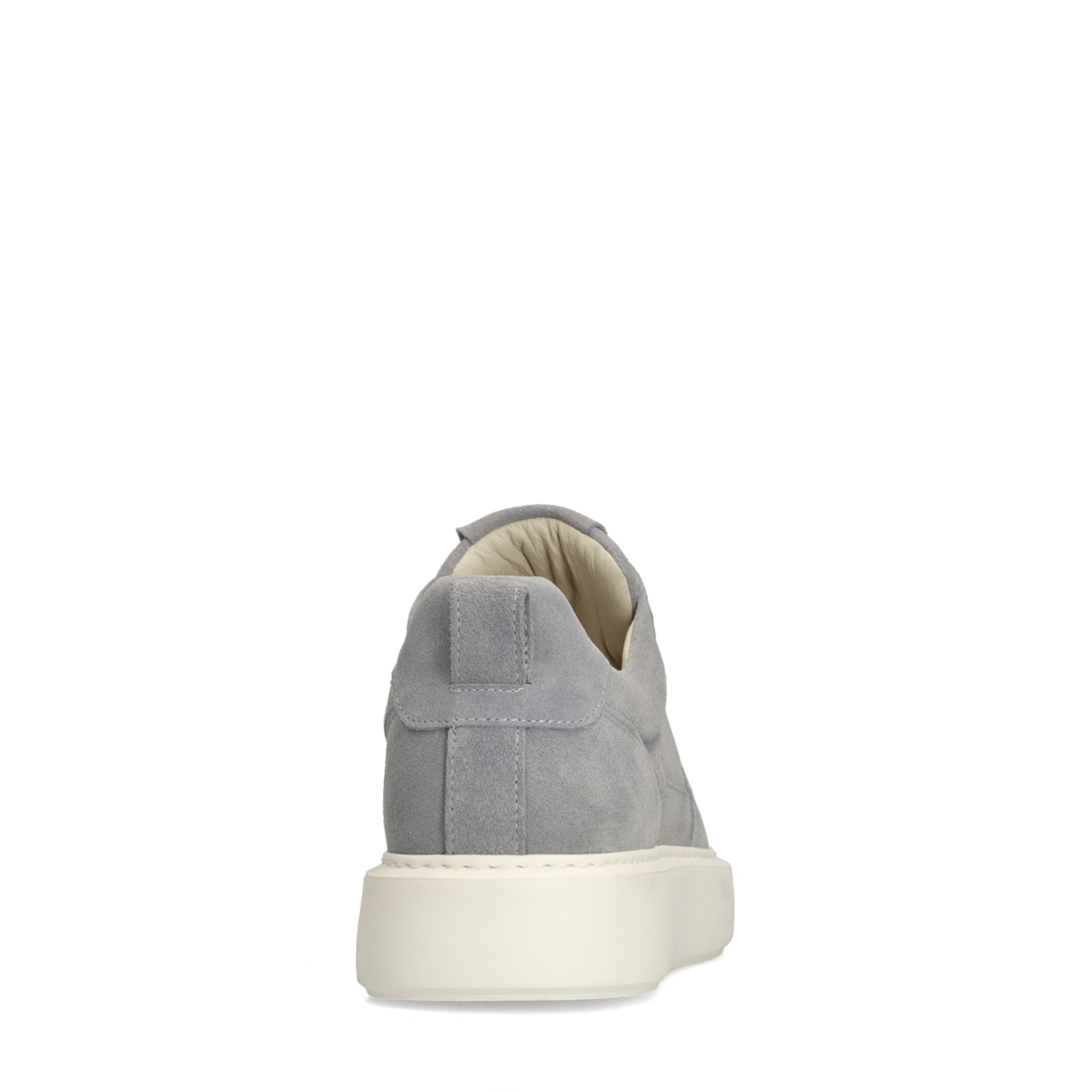 Lichtblauwe suède sneakers