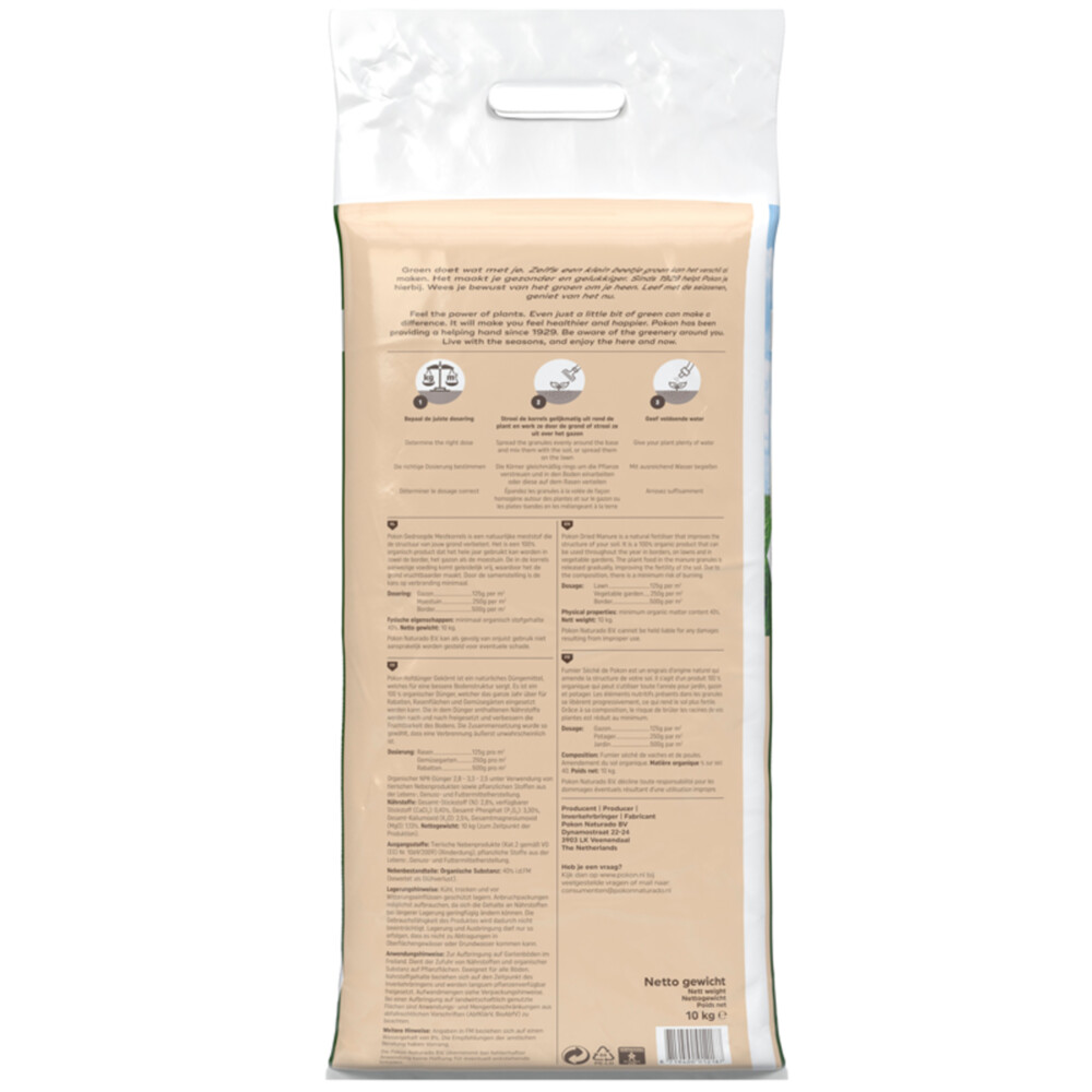 Pokon Gedroogde Mestkorrel 10 kg