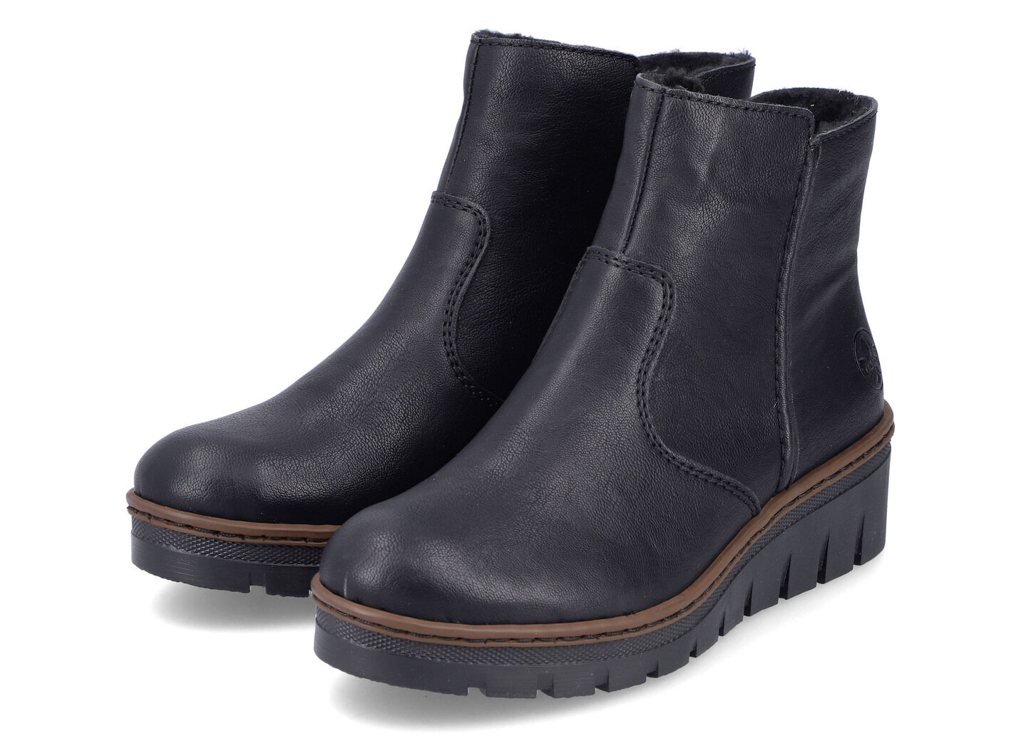 Rieker, gefütterte Damen-Stiefeletten, Winterschuhe, mit Reissverschluss
