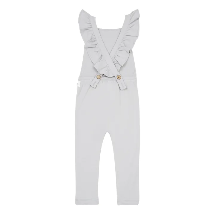 Bamboo Baby Combinaison Volants Coton Bio | Gris