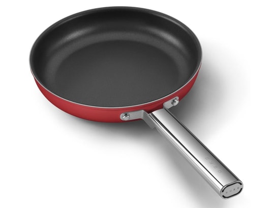 SMEG - Poêle CKFF2601RDM rouge mat 26 cm tous feux