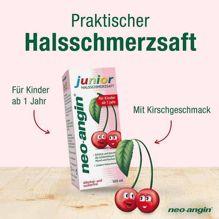 neo-angin® junior Halsschmerzssaft, 100 ml