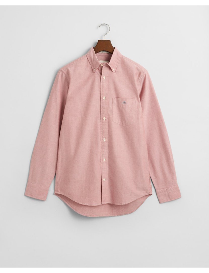Classic long-sleeve oxford shirt Red