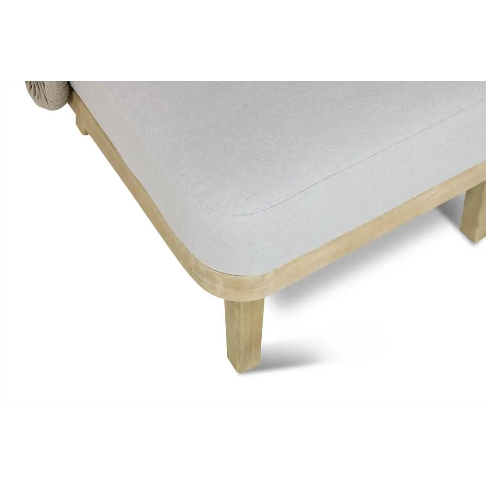 Bistroset 2 personen Teakhout/rope Naturel teak Coco Napoli