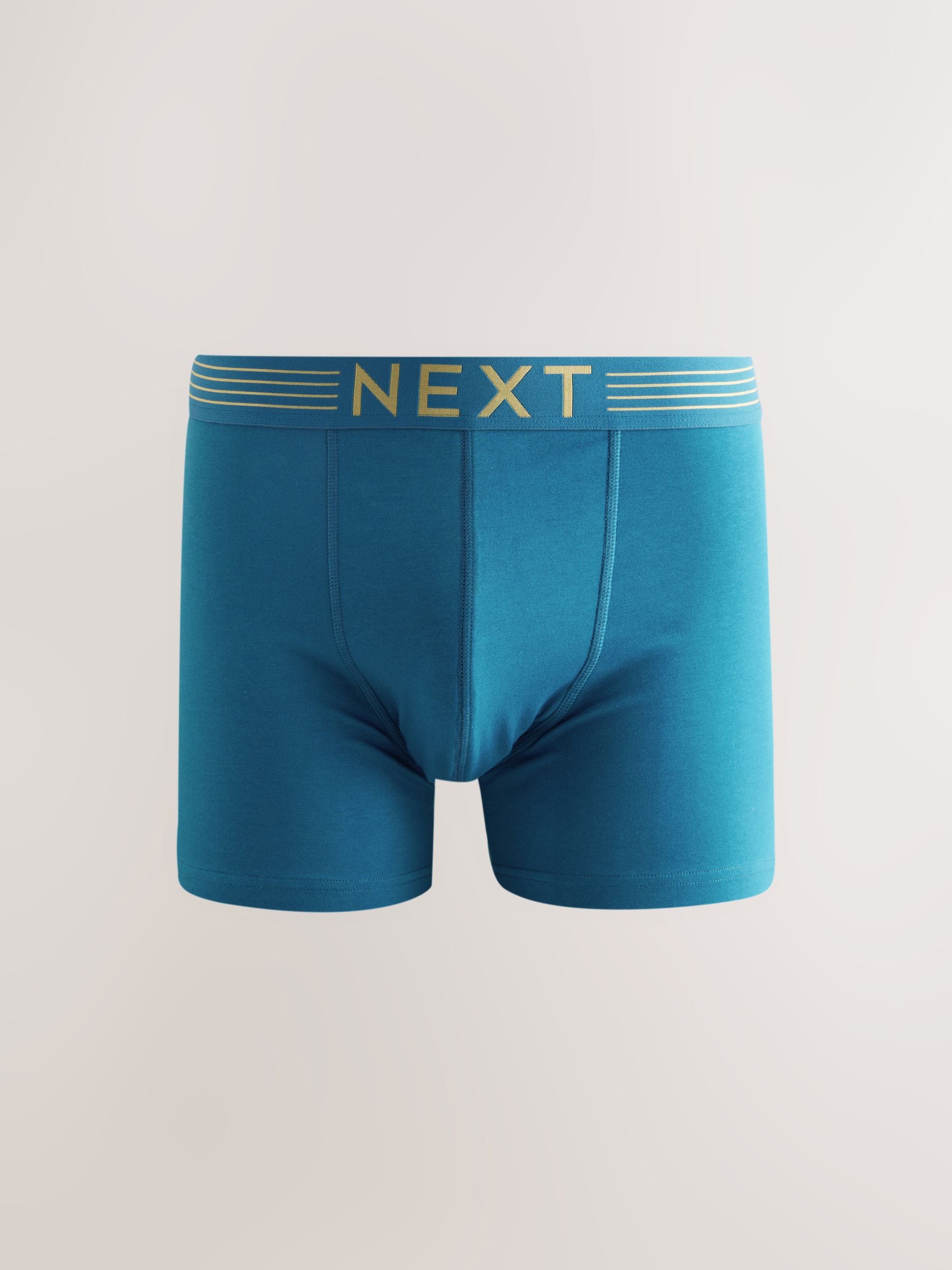 Roze/blauw/groen goudkleurige tailleband - Verpakking van 5 - Katoenrijke trunk boxers