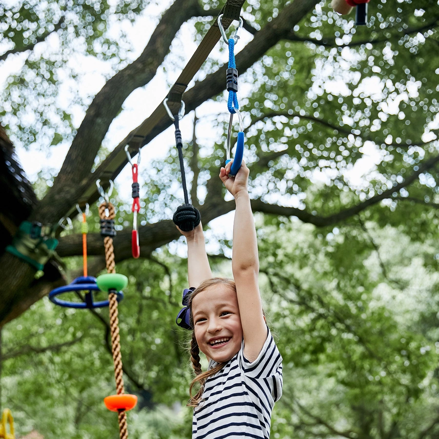 Outsunny Kinder-Kletterset mit viel Zubehör mehrfarbig