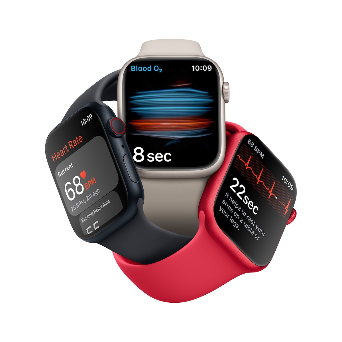 Apple Watch Series 8 41mm Cellular (midnatt alu / midnatt sportsreim)